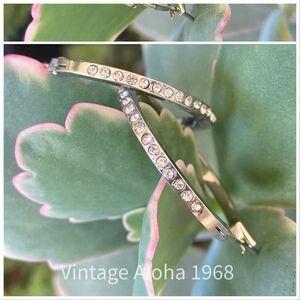Silver Hoop Earrings Made w/ Swarovski Crystals Earrings
